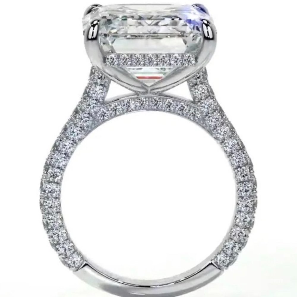 NEW ENGAGEMENT DIAMOND S925 STERLING SILVER RING - Picture 7 of 9